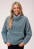 Roper 1346 Polar (Blue) - Women's Fleece Pullover