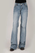 Stetson 214 Trouser Fit V Pocket (Light Wash) - Women's Jeans