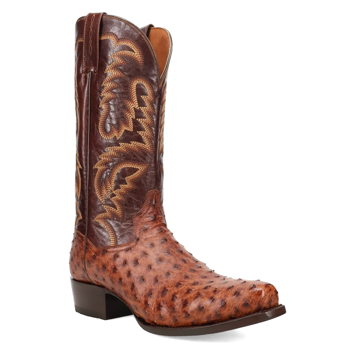 Dan Post Marco - Men's Ostrich Skin Leather Cowboy Boots