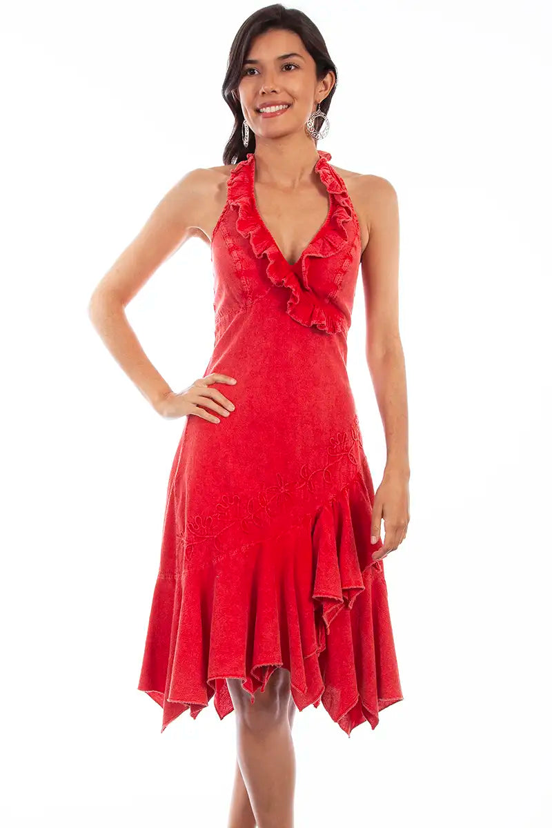 Scully Cantina Halter Top Dress (PSL-054) - Women's Sundress