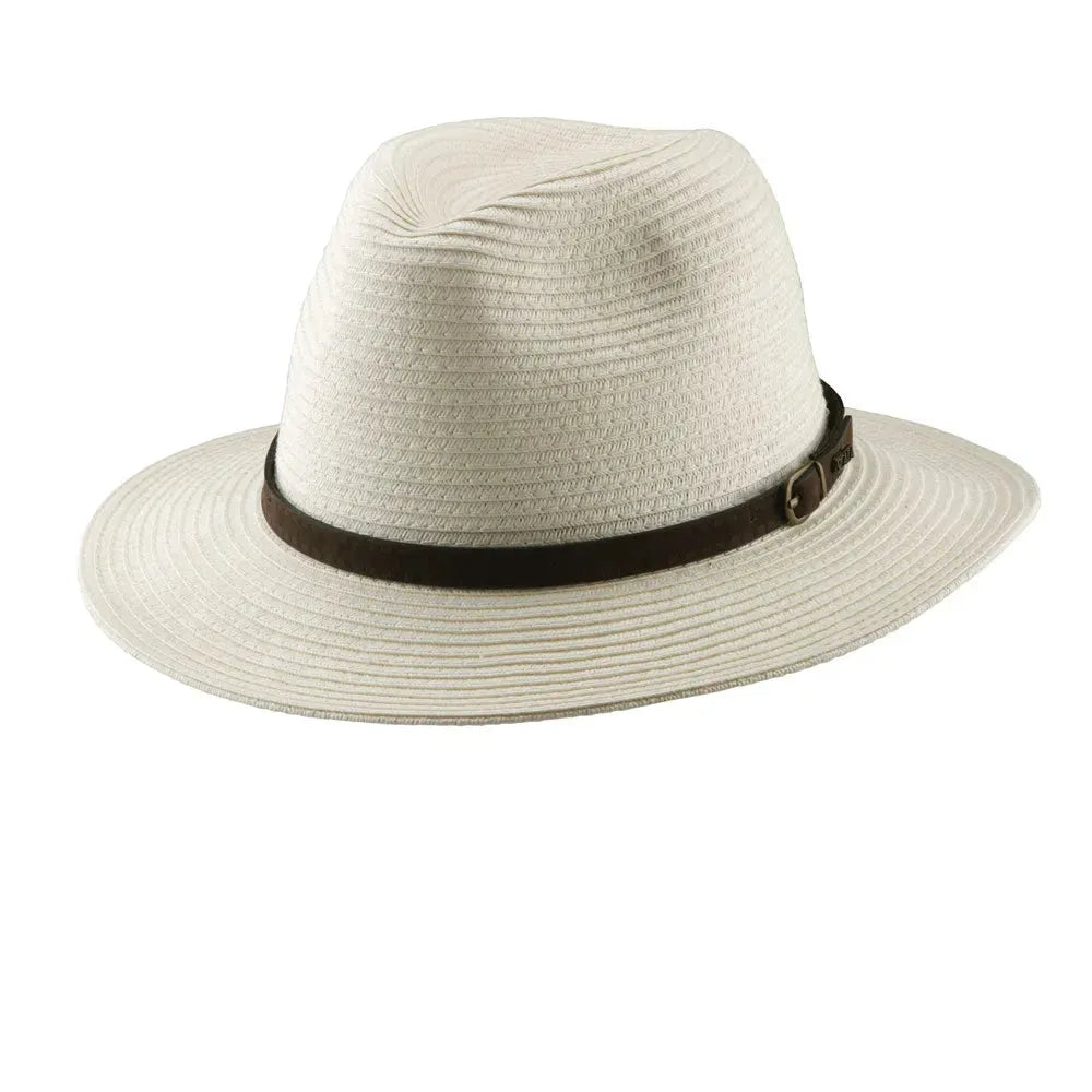Scala Amazon Safari - UPF 50+ Straw Outback Fedora Hat (Closeout)
