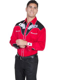 Scully Four Ace Embroidery - Men's Western Shirt